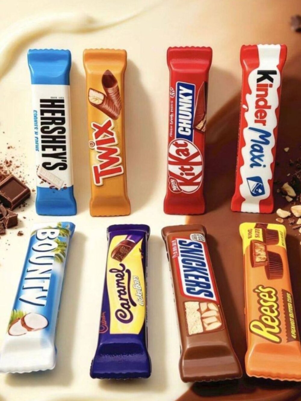 20cm Chocolate bar Squishy toy kids Hershey’s,kinder,Reese Twix Bar squish soft